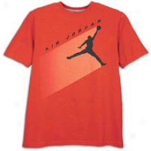 Jordan Aj Flight T-shirt - Mens - Varsity Red/melon Crush/team Orahge/black