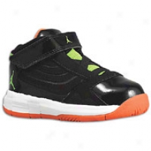 Jordan Big Ups - Toddlers - Black/electric Green/team Orange