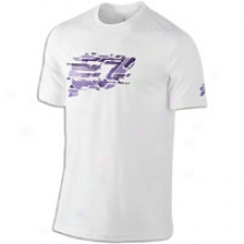 Jordan Cp3.v Logo Dri-fit T-shirt - Mens - White/varsity Purple