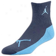 Jordan Dri-fit Rcvr High Quarter Sock - Mens - Obsidian/university Blue