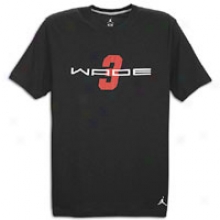Jordan Dwade Aim T-shirt - Mens - Black/varsity Red/white