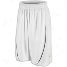 Jordan Dwade Short - Mens - White/black/del Sol