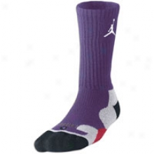 Jordan Gameday Crew Socks - Mesn - Club Purple/white