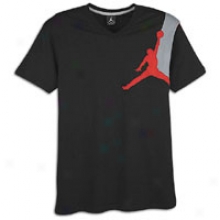 Jordan Graphic Jumpy V-neck T-shirt - Mens - Black/varsity Red