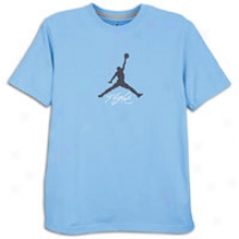 Jordan Jumpman Flight T-shirt - Mens - nUiversity Blue/obsidian/white