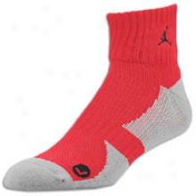 Jordan Low Quarter Sock - Mens - Varsity Red/black