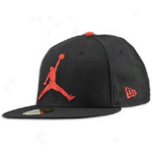 Jordan New Point of time 59fifty Jumbo Jumpman Fited Cap - Mens - Black/varsity Red