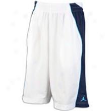 Jordan On The Block Short - Mens - White/obsidian/current Blue