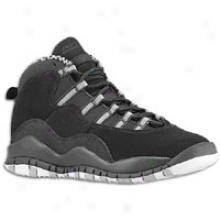 Jordan Retro 10 - Big Kids - Black/white/stealth