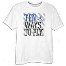 Jordan Retro 10 Ways To Fly T-shirt - Mens - White/varsity Royal/stealth