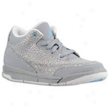 Jordan Retro 3 - Little Kids - Cool Grey/blue Glow