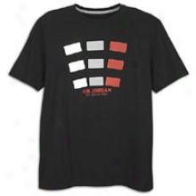 Jordan Retro 4 Fly Square T-shirt - Mens - Black/white/wolf Grey