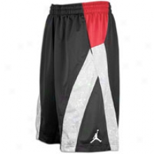 Jordan S.o.m. Speckle Prunt Short - Mens - Black/varsity Red/white