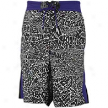 Jordan S.p.m. Spizike Print Boardshort - Mens - Black/black/club Purple