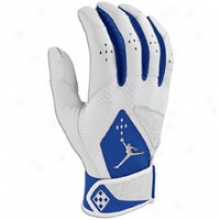 Jordan Team Batting Gloves - Mens - White/royal/chrome