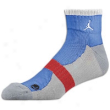 Jordan Tipped Loow Quarter Sock - Mens - Varsity Royal/stealth/white