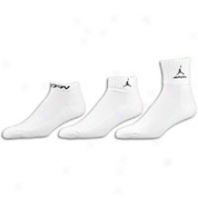 Jordan Triangle Offense Sock (3pk) - Mens - White/black