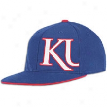 Kansas Adidas College Flat Visor Flex - Mens - Royal