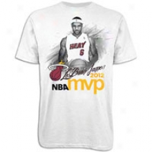 Lebron Jqmes Adidas Nba Award T-shirt - Mens - White