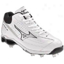 Mizuno 9-spike Classic Mid G6 Switch - Mens - White/black