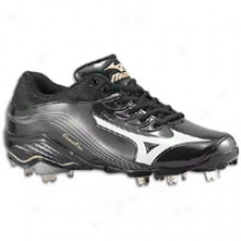 Mizuno 9-spike Global Elite - Mens - Black/white