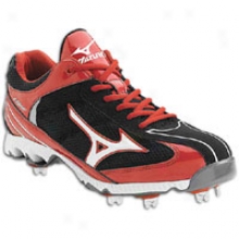 Mizuno 9-spike Vapor Elite 5 Low - Mens - Black/red