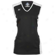 Mizuno Classic Sleeveless Jersey G2 - Womens - Black/white