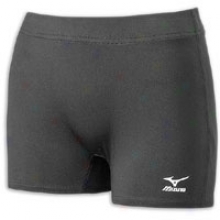 Mizuno Lower by a semitone Front Short - Womens - Black