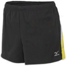 Mizuno Mustang Short - Womens - Black/lemon