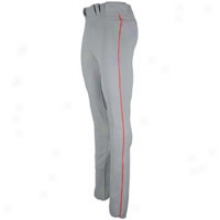 Mizuno Premier Full Length Piped Pant - Mens - Grey/red