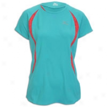 Mizuno Rider T-shirt - Womens - Ceramic/raspberry