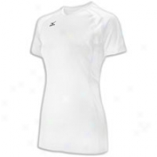 Mizuno Techno Flight of shot Iii Short Sleeve Jersey - Womens - White/white