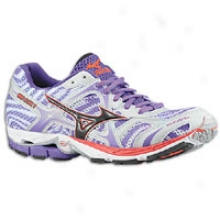 Mizuno Wave Elixir 7 - Womens - White/anthracite/prism Violet