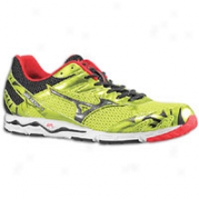 Mizuno Wave Musha 4 - Mens - Liime Punch/anthracite/chinese Red