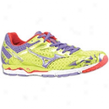 Mizuno Wave Musha 4 - Womens - Lime Punch/prism Violet/chinese Red