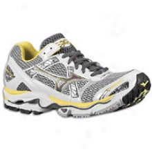 Mizuno Wave Nirvana 7 - Womens - White/suntise/dark Shadow