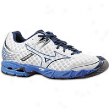 Mizuno Wave Precision 12 - Mens - White/dress Blue/silver