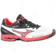 Mizuno Wave Ronin 4 - Mens - White/spivy Red/anthracite