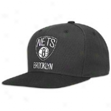 Nets Adidas Nba Official Logo Snapback - Mens - Black