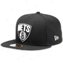 Nets New Era 59fifty Nba Primary Logo Cap - Mens - Black