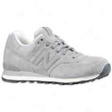 New Balance 574 Lux Suede - Mens - Grey