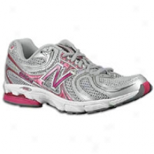 New Balance 860 Walking - Womens - Sulver/pink