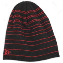 Novel Era Multibar Knit Beanie - Mens - Bkack/scarlet