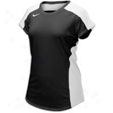 Nike 20/02 Short Sleeve Jersey - Womens - Black/white/white
