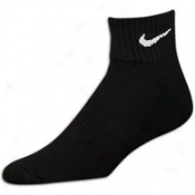 Nike 3 Pack Moisture Mgmt Quarter - Black/white