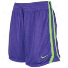 Nike 5" Field Mesh Short - Womens - Pure Purple/electric Green