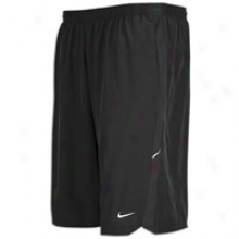 Nike 9" Stretch Woven Running Short - Mens - Black/reflective Silver