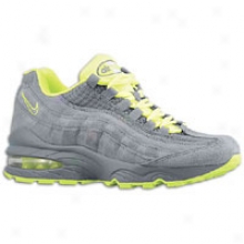 Nike Air Max 95 - Big Kids - Cool Grey/cool Grey/volt