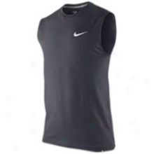 Nike Ath Dept Swoosh Sleeveless T-shirt - Mens - Dark Obsidian