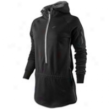 Nike Aw77 Team Mid-season Half Zip Hoodie - Womens - Black/anthracite/anthracite